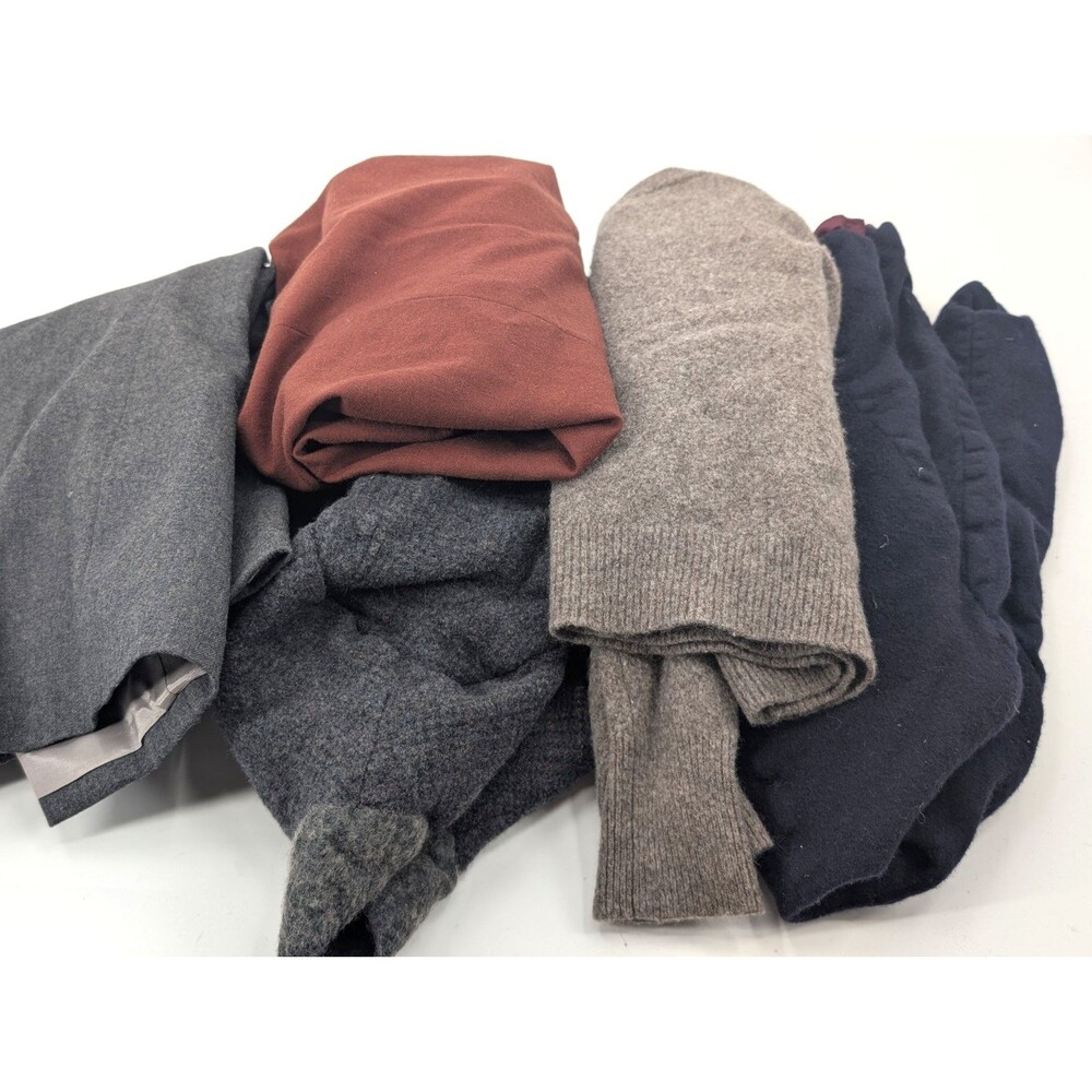 Crafter Upcycle DIY Sewing Lot of 5 Flawed Shrunk Holes 100% Wool Blazers Skirt